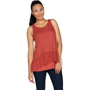 LOGO Lori Goldstein Peplum Top